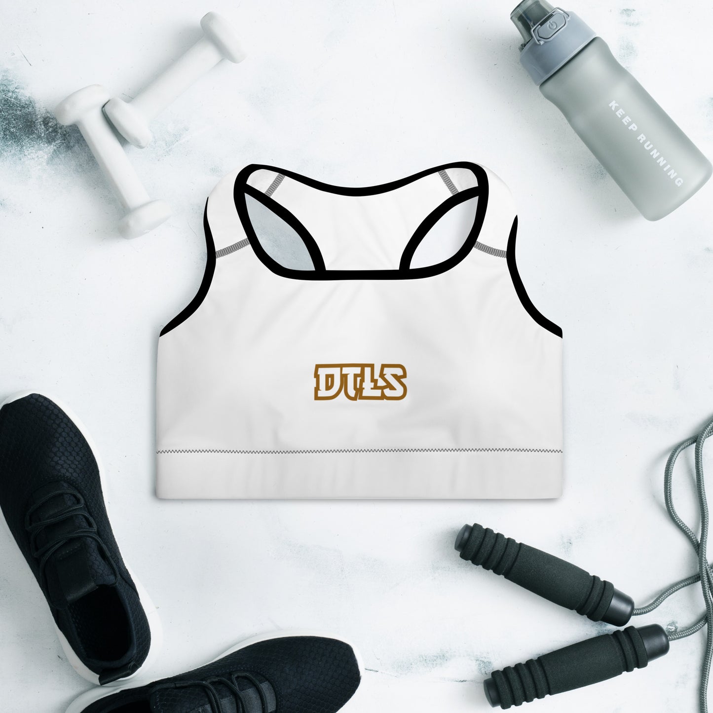 Padded Sports Bra DTLS logo printed