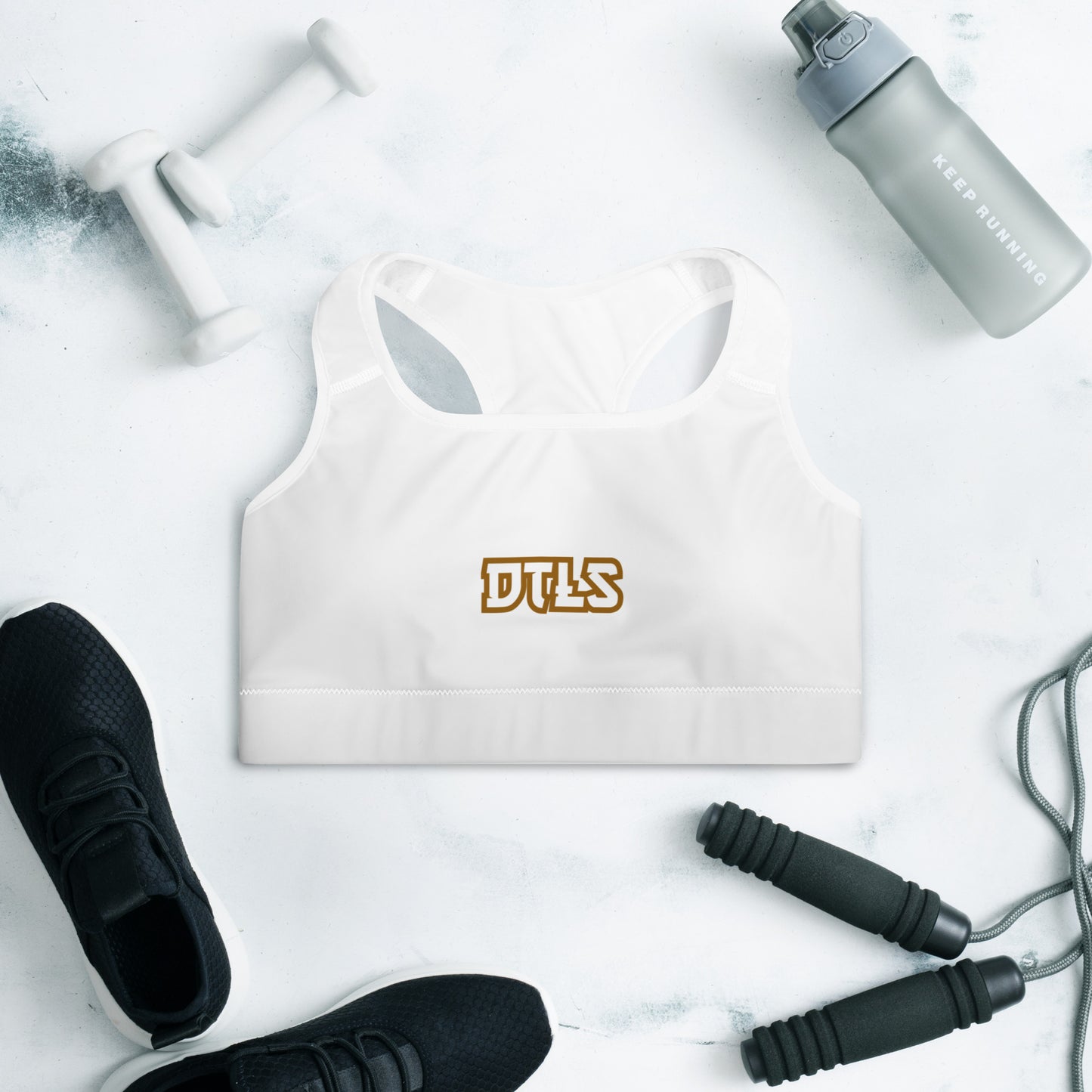 Padded Sports Bra DTLS logo printed