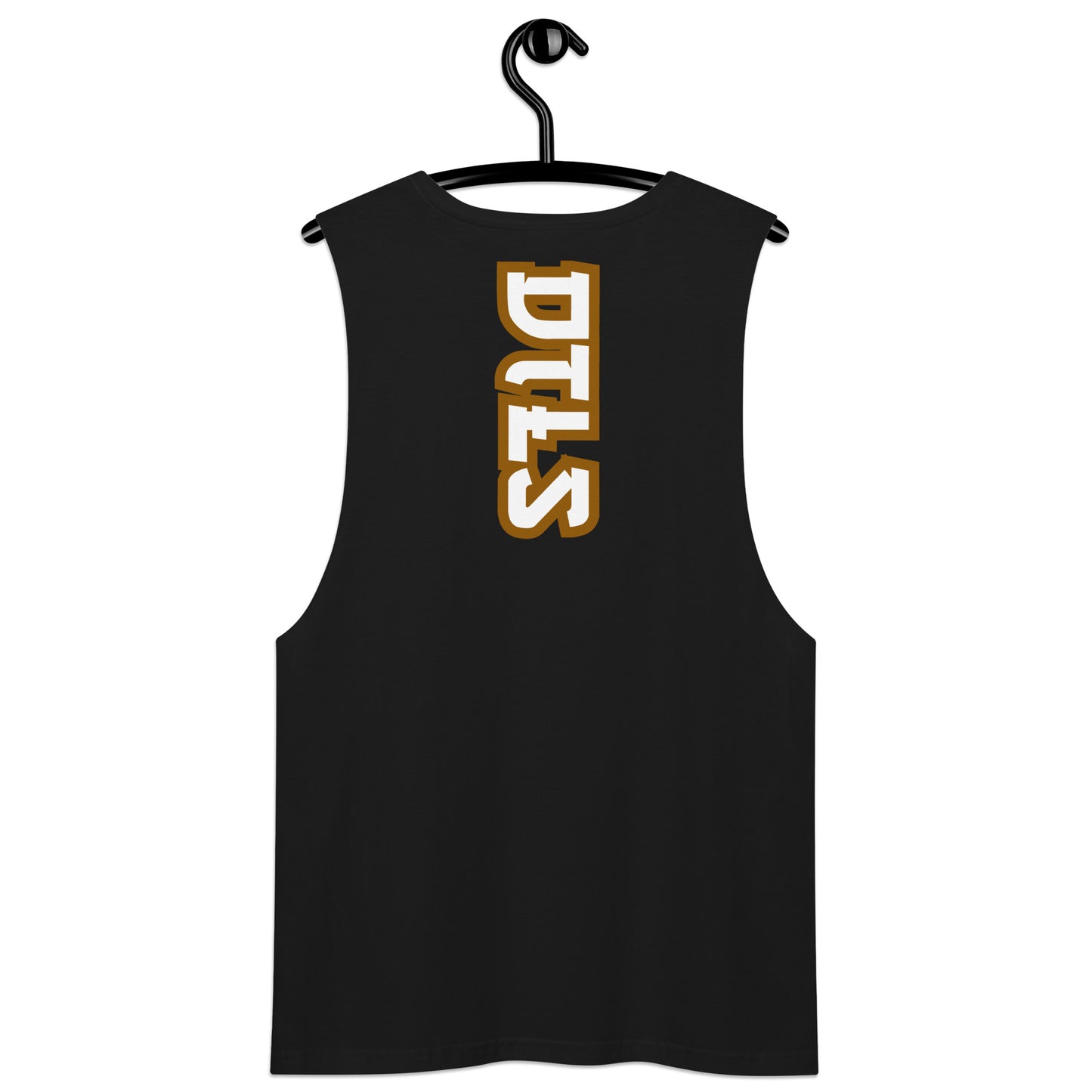 Men’s drop arm tank top DTLS logo printed