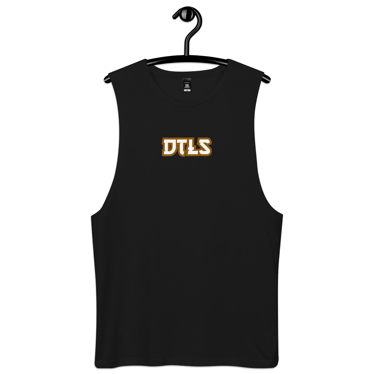 Men’s drop arm tank top embroided DTLS LOGO