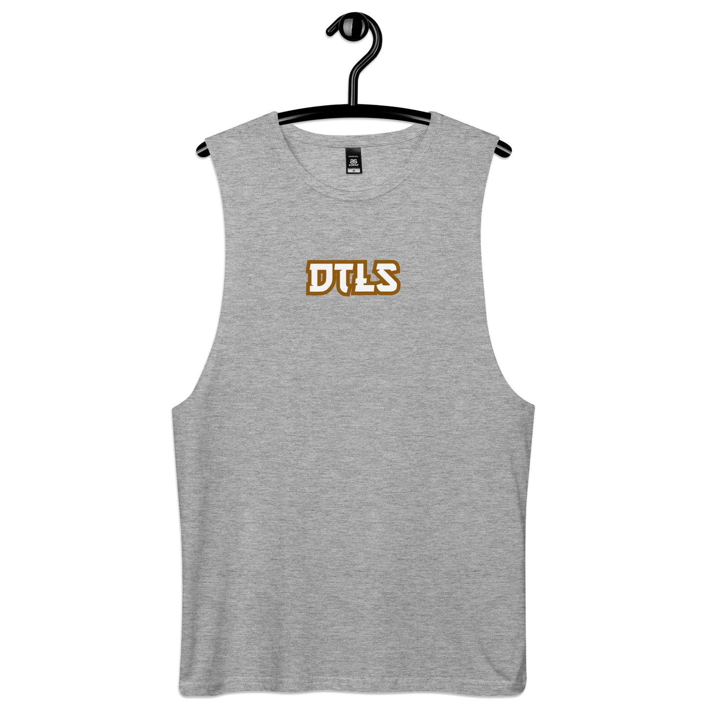 Men’s drop arm tank top embroided DTLS LOGO