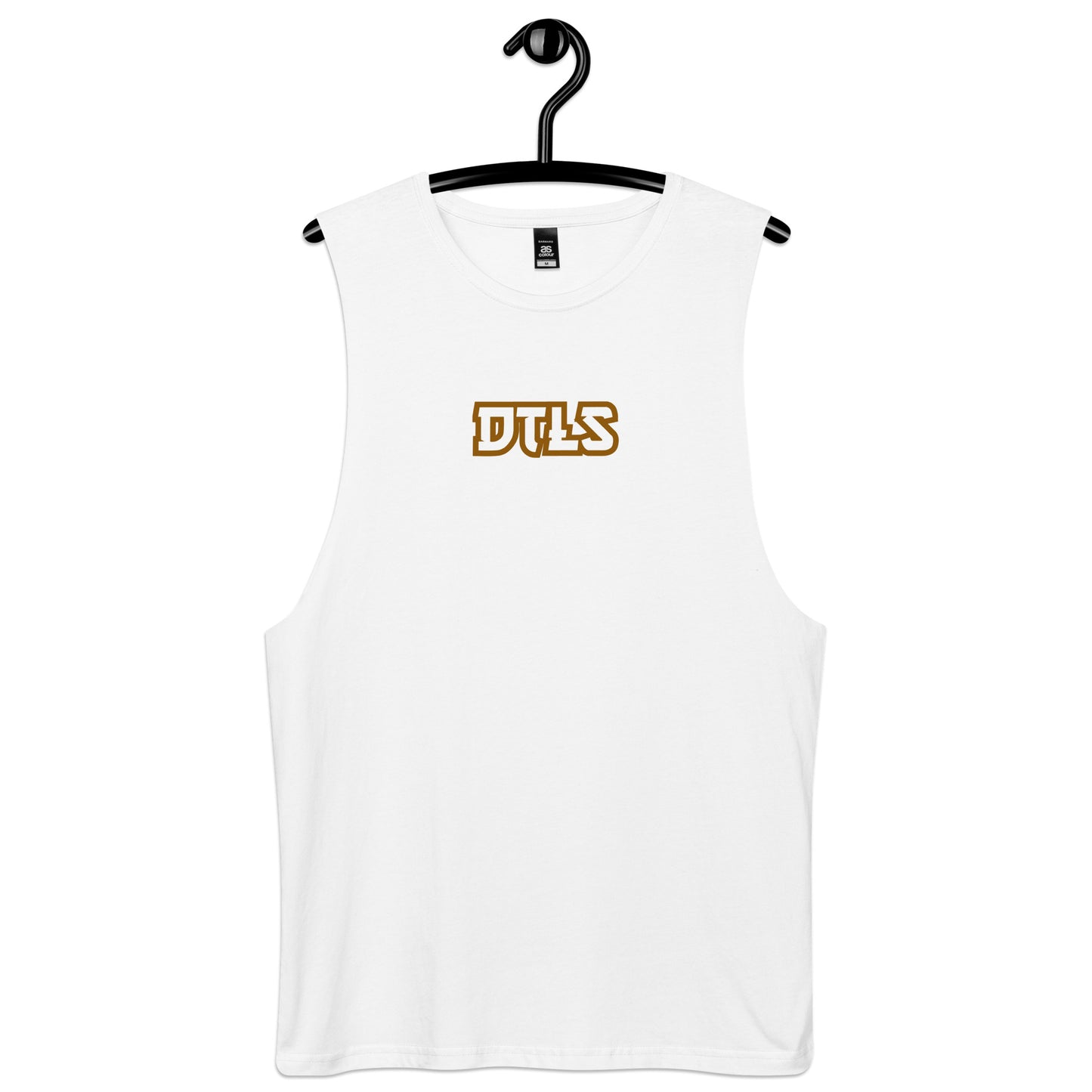 Men’s drop arm tank top embroided DTLS LOGO