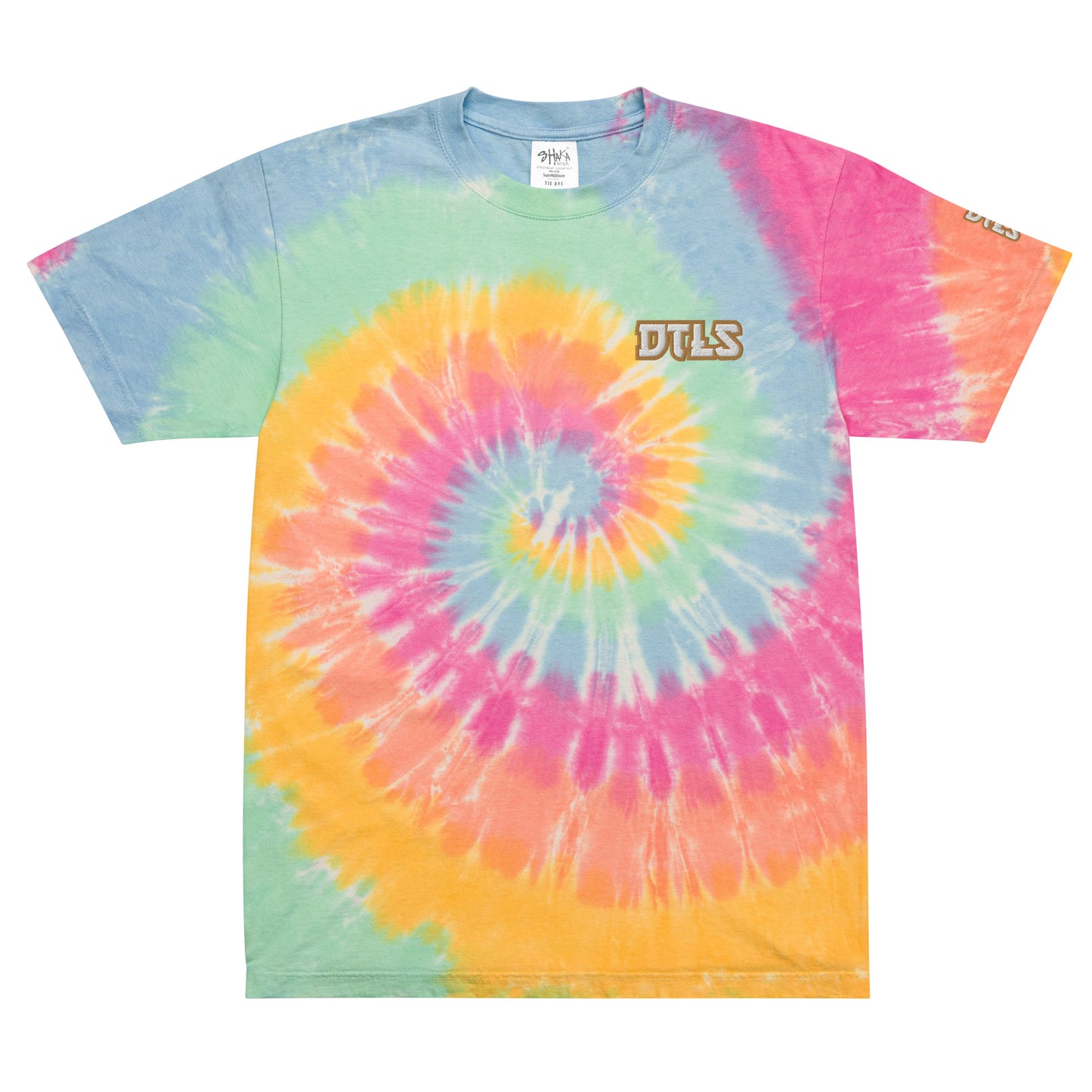 Oversized tie-dye t-shirt DTLS logo printed