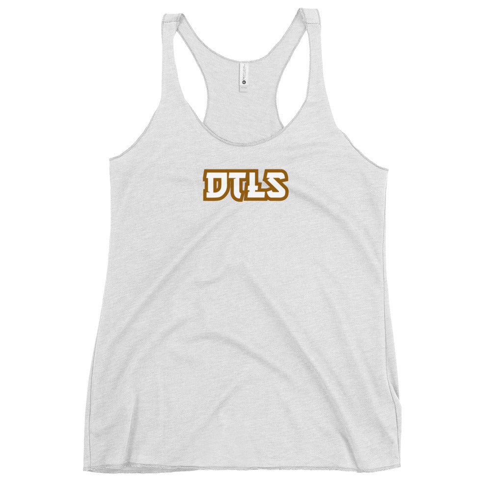 Women's Racerback Tank DTLS logo