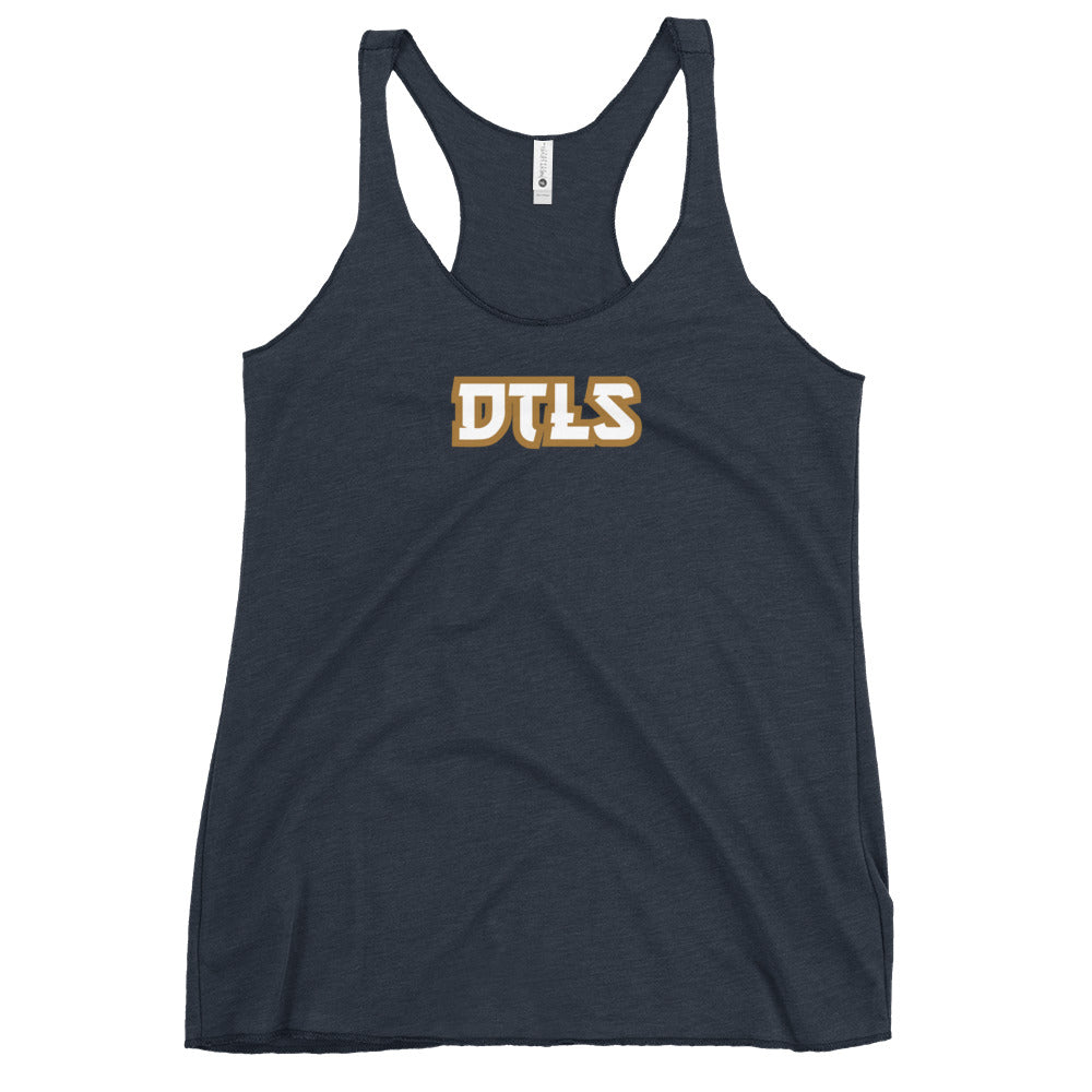 Women's Racerback Tank DTLS logo