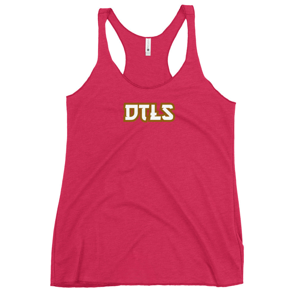 Women's Racerback Tank DTLS logo