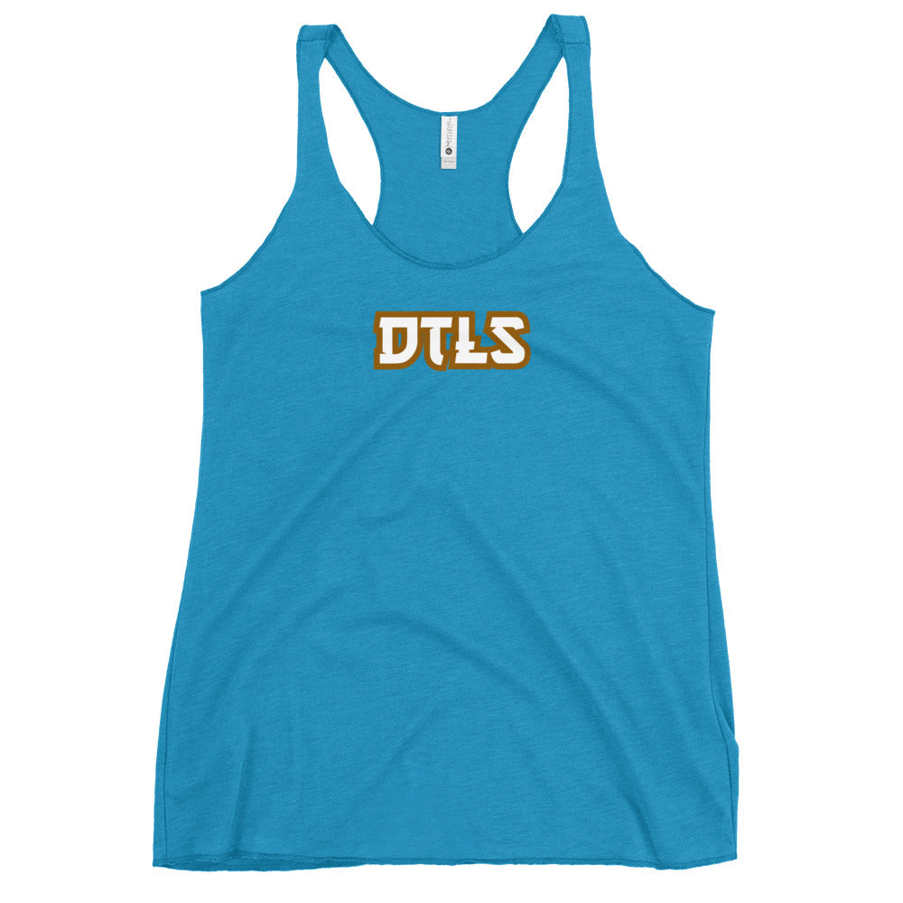 Women's Racerback Tank DTLS logo